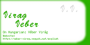 virag veber business card