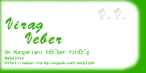 virag veber business card